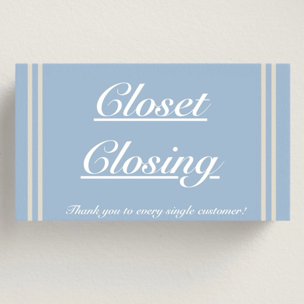 ✨Closet Closing✨